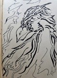 Ink Sketchbook Bird Tribal