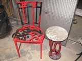 Chair and Pedestal