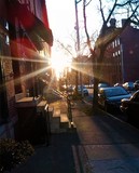 Morning Sun On Street