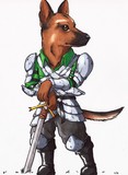 Fantasy Pups - German Shepherd Knight