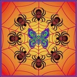 Spider Web Mandala (Sunspot Butterfly)