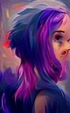 Girl With Purple Hair(1)
