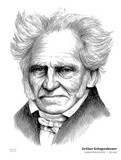 Arthur Schopenhauer - Line Art