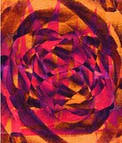 rose fire abstract print