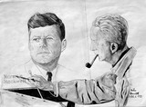 Norman Rockwell paints President Kennedy