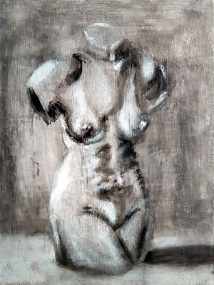 Torso B&W Painting