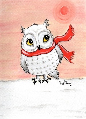 Snowy Owl sunrise 