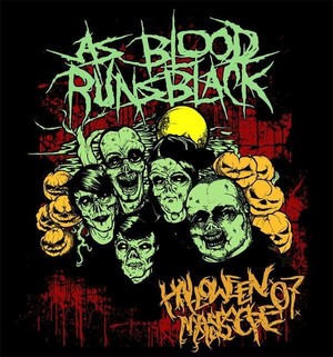 special edition AS BLOOD RUNS BLACK halloween T