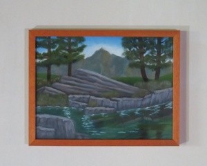 Rocky Landscape Framed