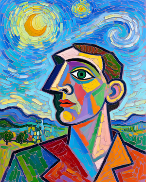 Colorful Abstract Portrait Art