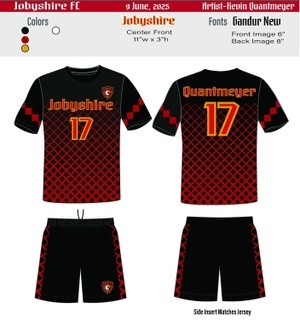 JOBYSHIRE FC Soccer Uni