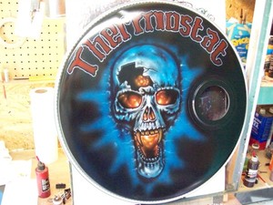 skull on kick drum
