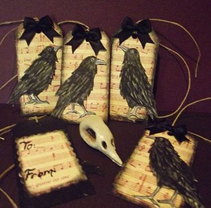 Set Of Gothic Tags