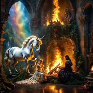 Fireplace Unicorn