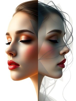 Dual Portrait of a Woman