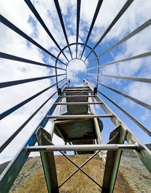 Stairs to Granite Skywalk at Castle Rock