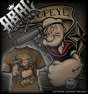 POPEYE SHIRT DESIGN (Artwork Licensed and Sold)