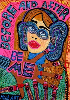 Israeli artist acrylic paintings Mirit Ben-Nun