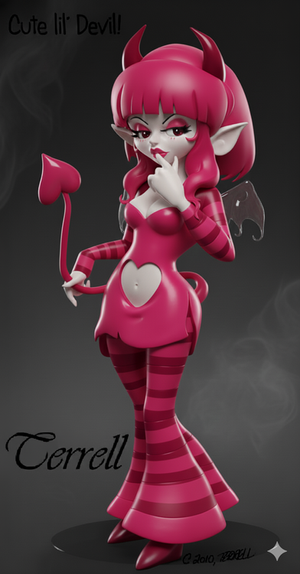 Cute Lil' Devil, Hot Pink Version