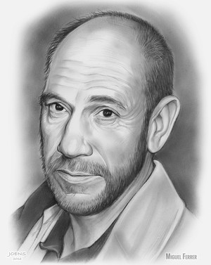 Miguel José Ferrer - Pencil Sketch of the Day