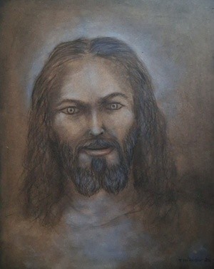 A face filled with faith and tenderness.