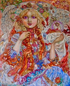 Yumi Sugai. An angel celebrating Christmas.