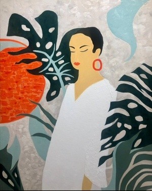 Girl with an orange earring 