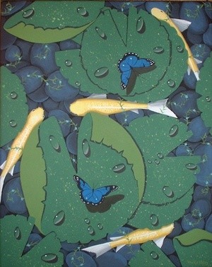 blue pond