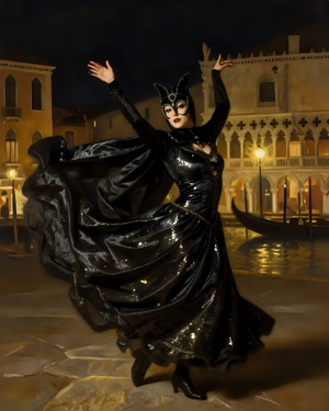 Elegant Masquerade in Venice