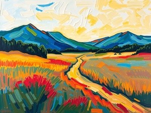 Vibrant Mountain Landscape