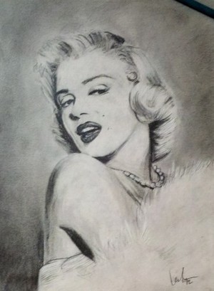 Marilyn Monroe Pencil Drawing