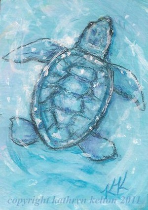 Baby's First Swim ACEO