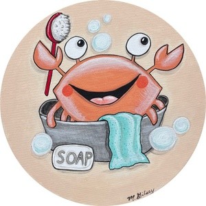 Scrub-a-dub-dub Crab in the Tub