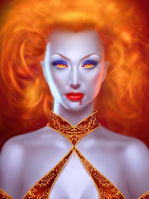 Dusk - A Vampire's Tale: Beautiful Vampire Woman