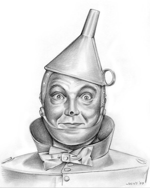 Jack Haley as the Tin Man in the Wizard of Oz