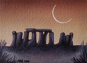 Stonehenge at Dusk (ACEO)