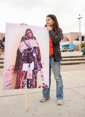 Karen Muro Aréchiga & virgin Mary of Guadalupe