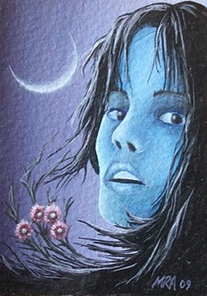 The Lady and the Moon (ACEO)