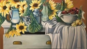Sunflowers, Apples and Onions