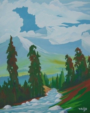 mountain trees