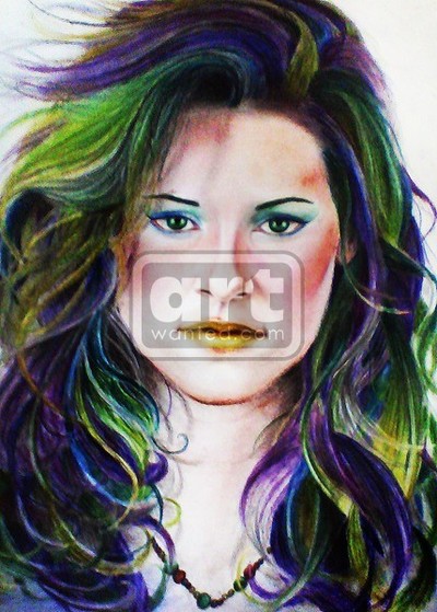 Kristen Stewart Original Color Pencil Drawing