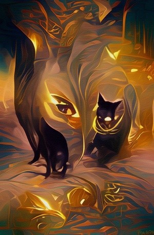 Black Cat Golden Eye