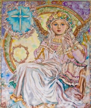 Yumi Sugai. Christmas rose angel.