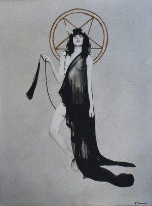 Nude Horned Occult Girl