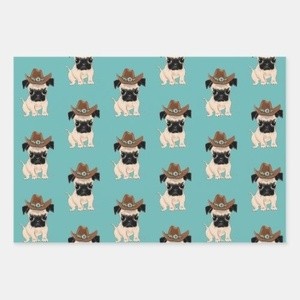 western prints wrapping paper  design