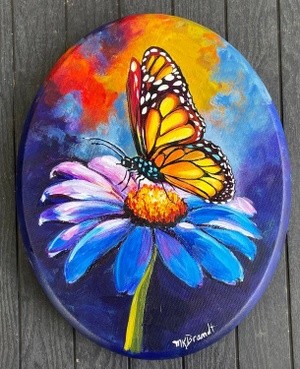 Glowing monarch Butterfly