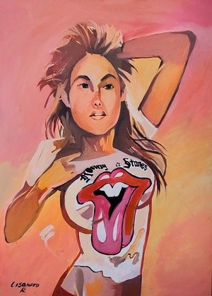 SUPER MODEL IN ILLUSTRATED ART