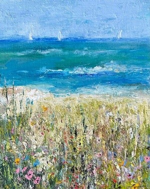 Wild Flowers by the Waves