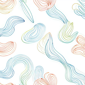 Colorful Abstract Swirling Lines