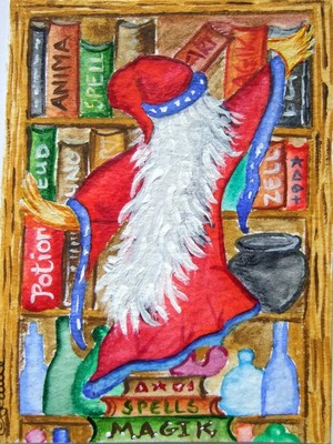 HUMPHREY THE WIZARD -  ORIGINAL WATERCOLOUR